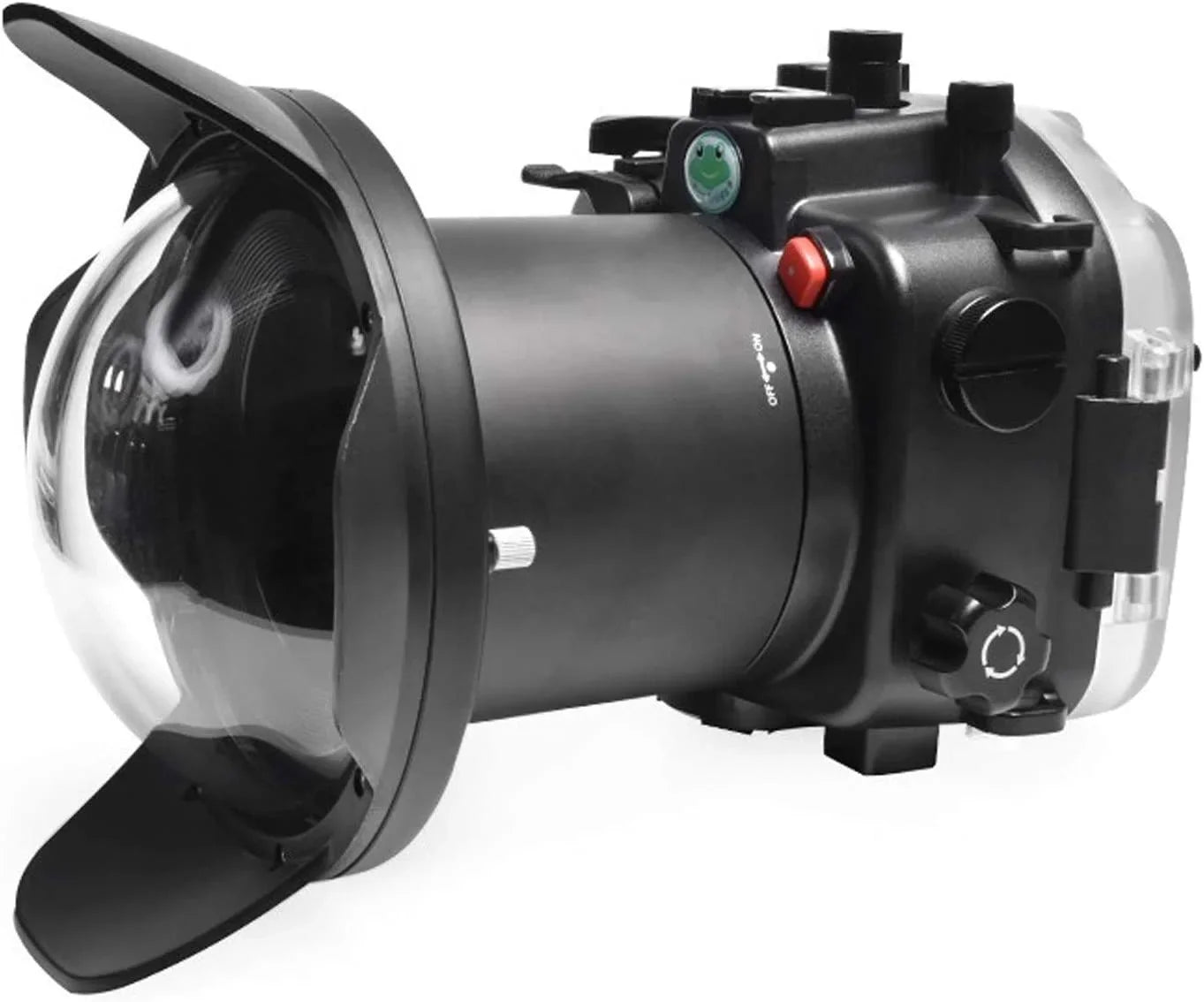 Seafrogs [40M/130FT] Underwater Housing Waterproof Case w/ 6 Inch Dome Port Kit for Sony A7R IV A7R4 ILCE-7R IV Matching with Sony FE 16-35mm F/4 28-70mm F3.5-5.6, 12-24mm F4 G Lens-Black