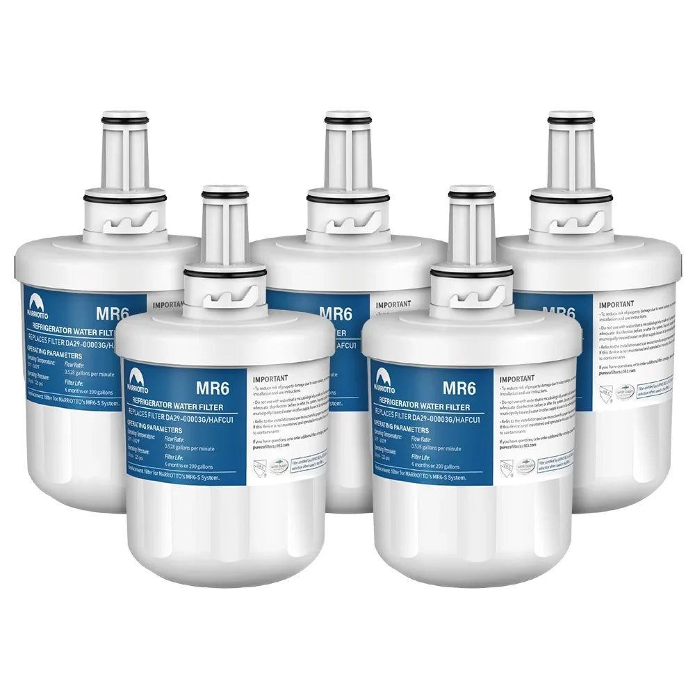 MARRIOTTO Replacement Water Filter For DA29-00003G, HAFCU1, RFG237AARS, 5 Pack