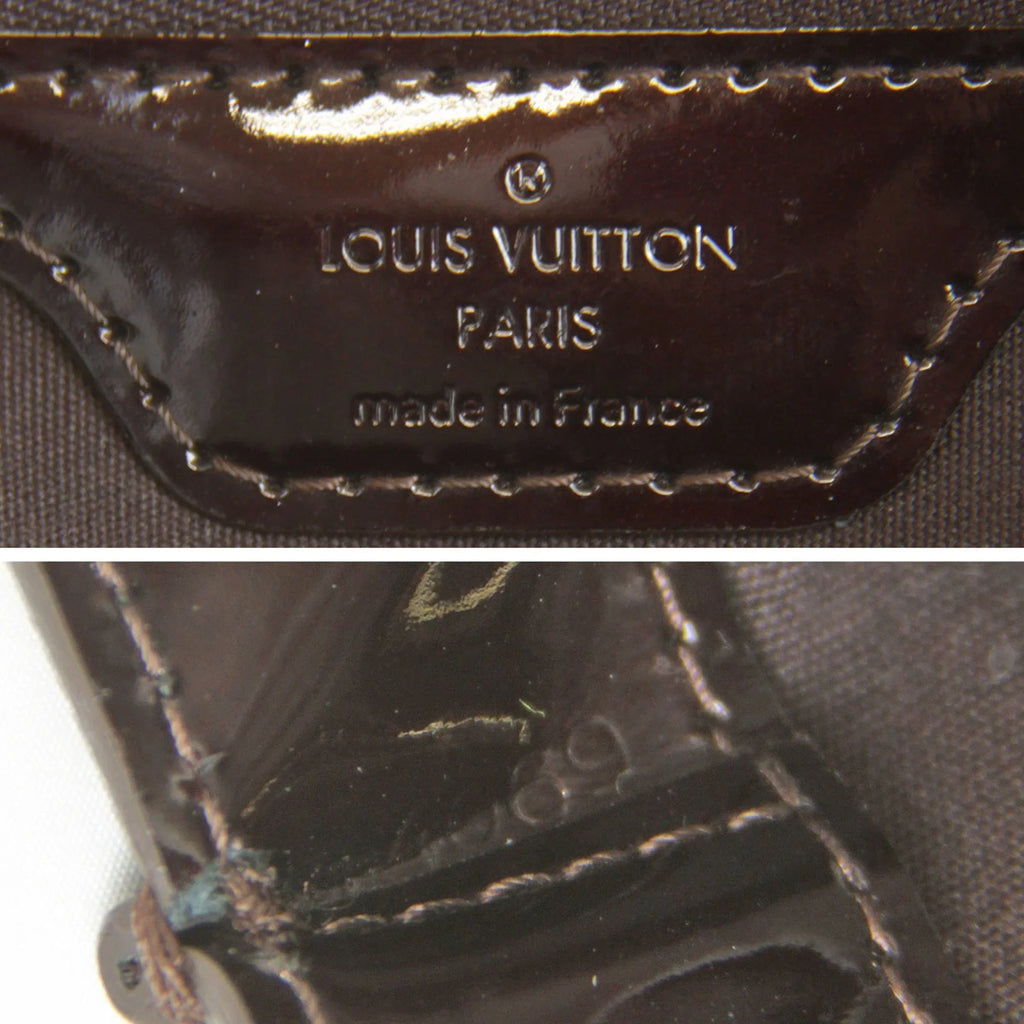 Pre-Owned LOUIS VUITTON Wilshire PM M93641 Handbag Monogram Vernis Amarant Women's (Good)