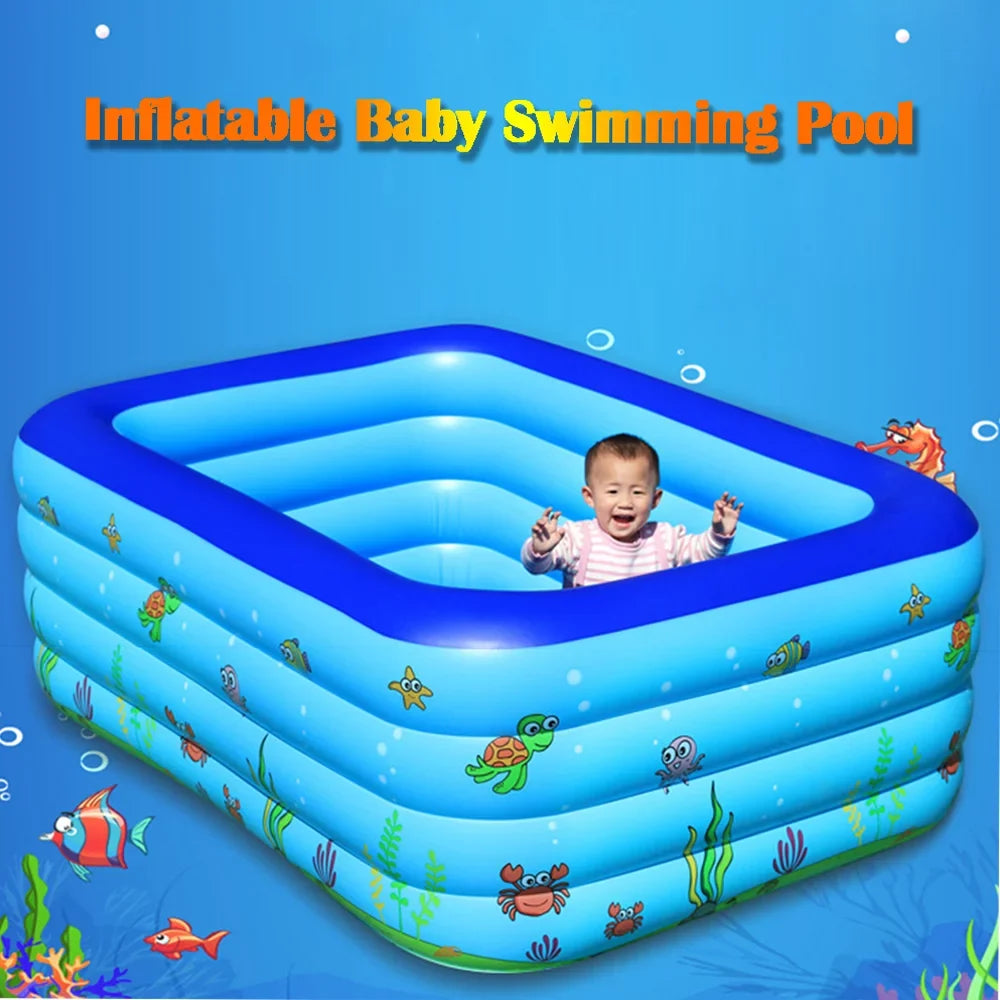 OWSOO Portable Swimming Pool Inflatable Swimming Pool Basin Kid Bathtub