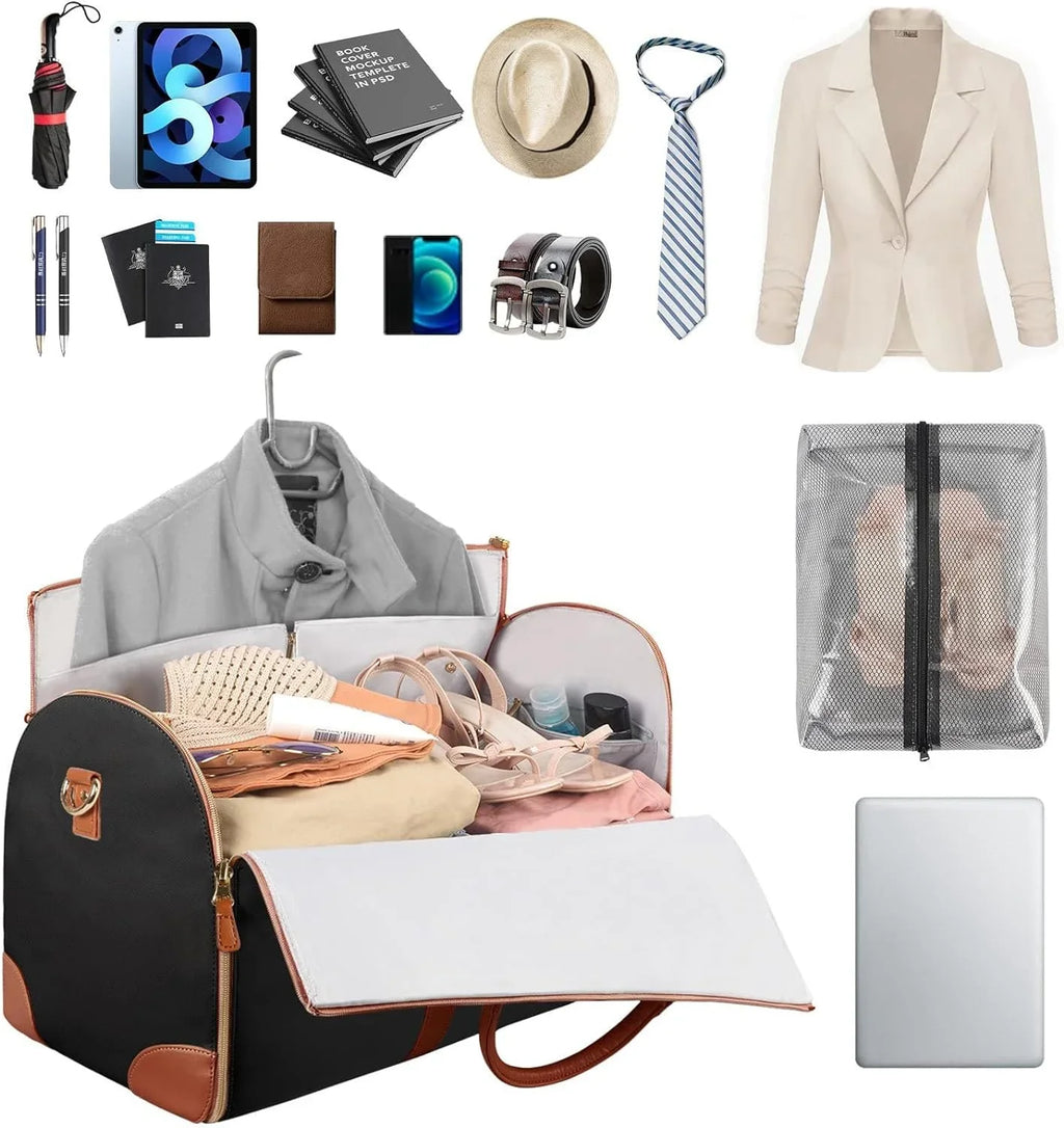Travel Bags For Women, Travel Bag Garment Bag, Roll Up Garment Bag, Garment Bag That Turns Into ( 52 * 32 * 25cm/20.47 * 12.6 * 9.84in)