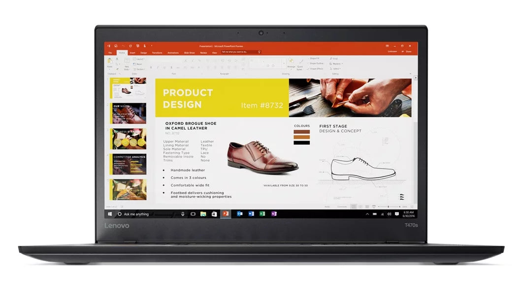 Lenovo ThinkPad T470s Touch Windows 7 Pro Laptop - Core i7-7600U, 20GB RAM, 256GB PCIe NVMe SSD, 14" IPS FHD (1920x1080) Matte Touchscreen, Fingerprint Reader, Smart Card Reader, Black Color