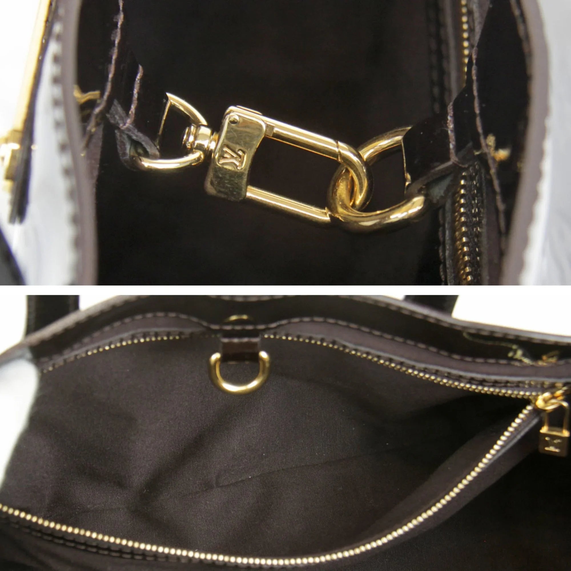 Pre-Owned LOUIS VUITTON Wilshire PM M93641 Handbag Monogram Vernis Amarant Women's (Good)