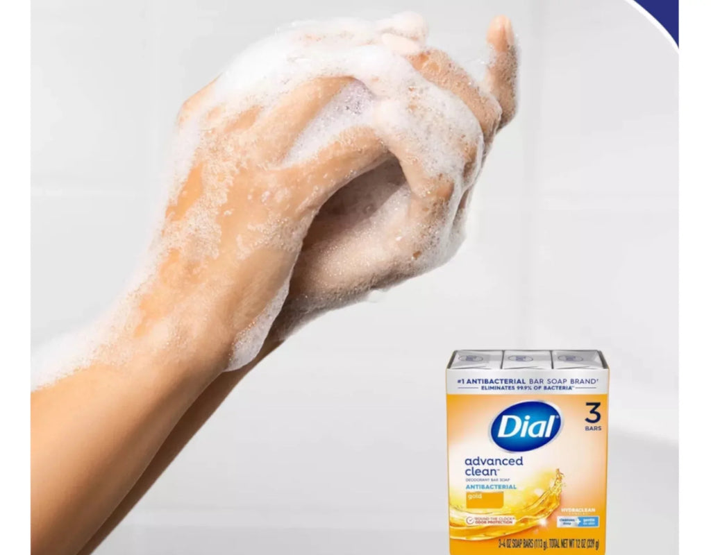 5 Pack Dial Antibacterial Deodorant Soap Gold 4oz 3 Count Each
