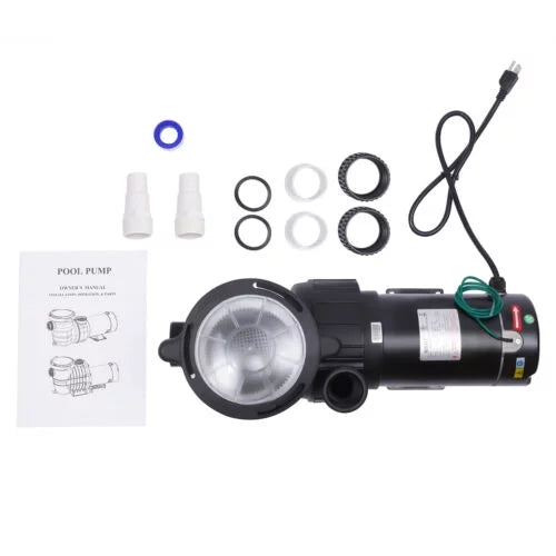 1.5HP Swimming Pool Pump Motor w/ Strainer Filter In/Above Ground 5547GPH 41FT