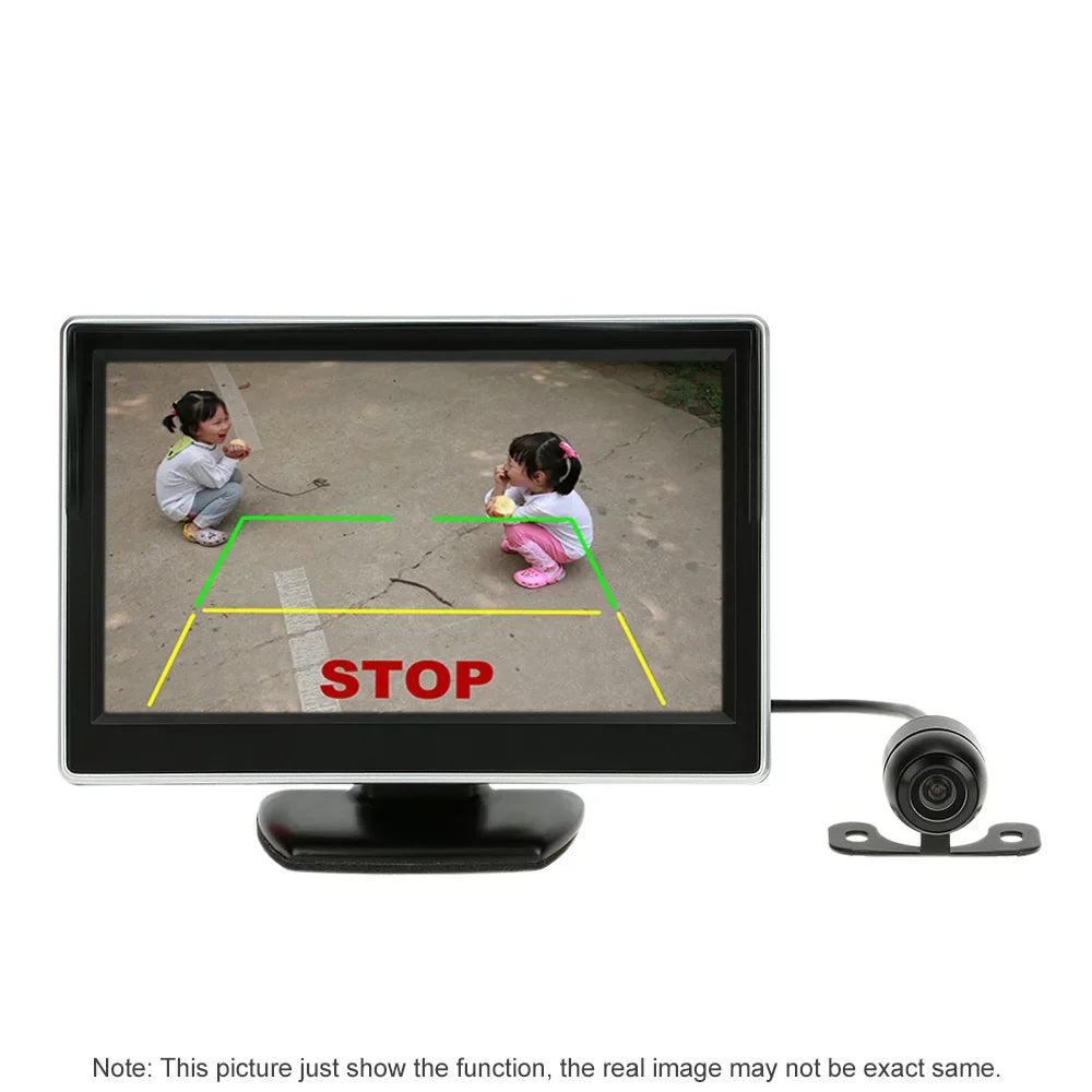 Aibecy 5 Inch TFT LCD Display Monitor Car Rear View Backup Reverse System + HD Parking Camera