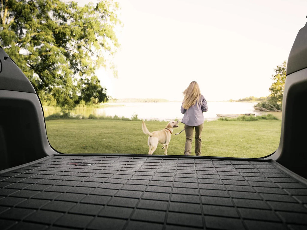 Climate Cargo Trunk Liner with Bumper Protector Matching with 2010-2014 Subaru Outback - Behind 2nd Row Seating With Bumper Protector, Grey