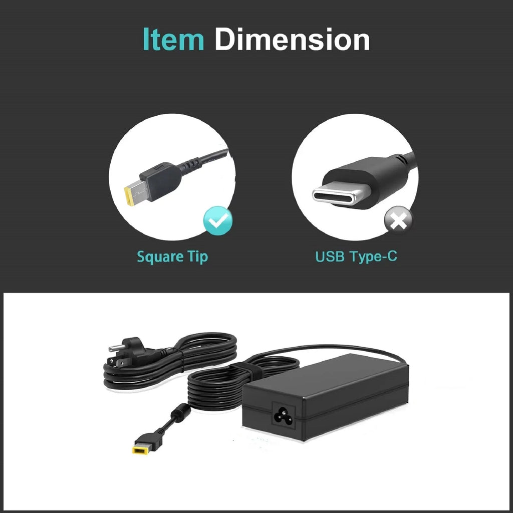 K-MAINS 135W AC Adapter Charger Replacement for Lenovo T440P-20AN T440P-20AW Y50-70AS-ISE Power Cord