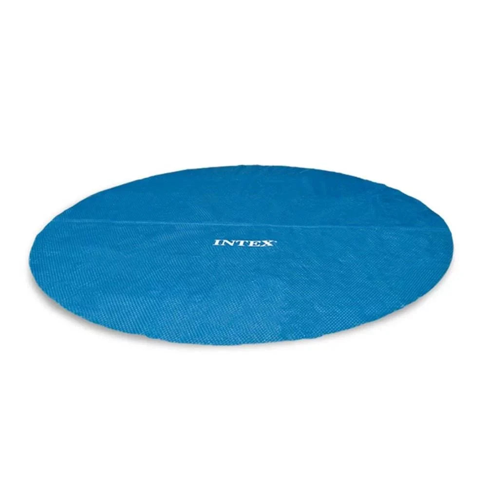 Intex 48in x 18ft Inflatable Round Metal Frame Above Ground Pool with Ladder, Pump & Protection