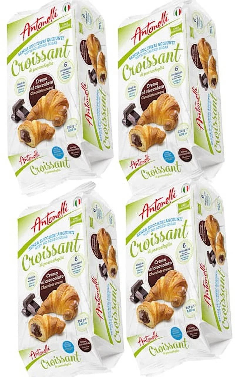 No Added Sugar Chocolate Croissant - DORA3 Croissant No Added Sugar Chocolate Cream 300g/each- 4 Pack of 6 in each