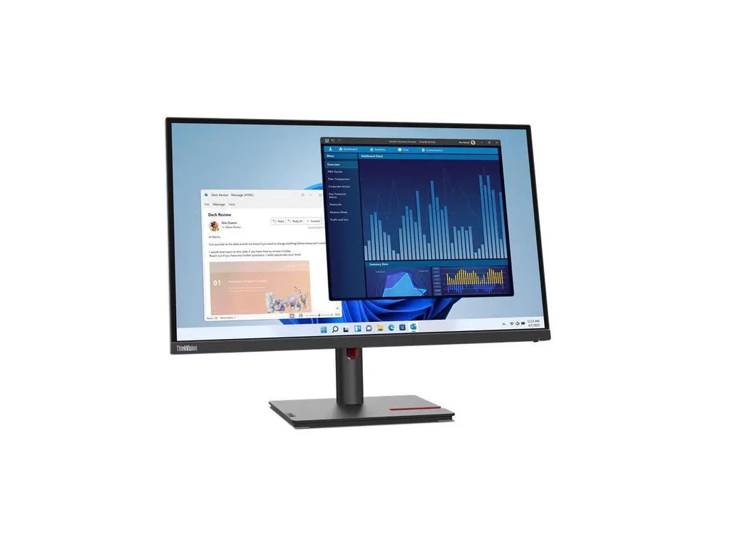 Lenovo ThinkVision T27p-30 27" 4K UHD LCD Monitor - 16:9 - Black - 27" Class - In-plane Switching (IPS) Technology - 3840 x 2160 - 1.07 Billion Colors - 350 Nit - 4 ms - 60 Hz Refresh Rate -