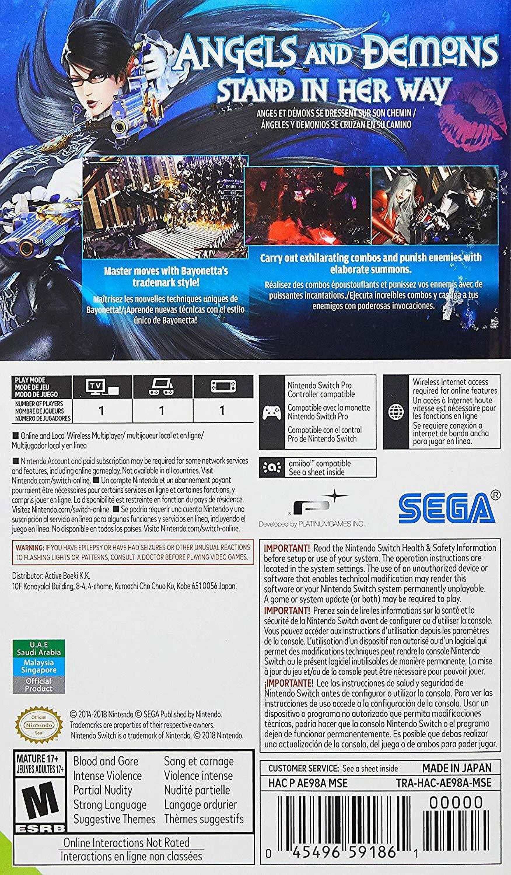 Bayonetta 2 Nintendo Switch