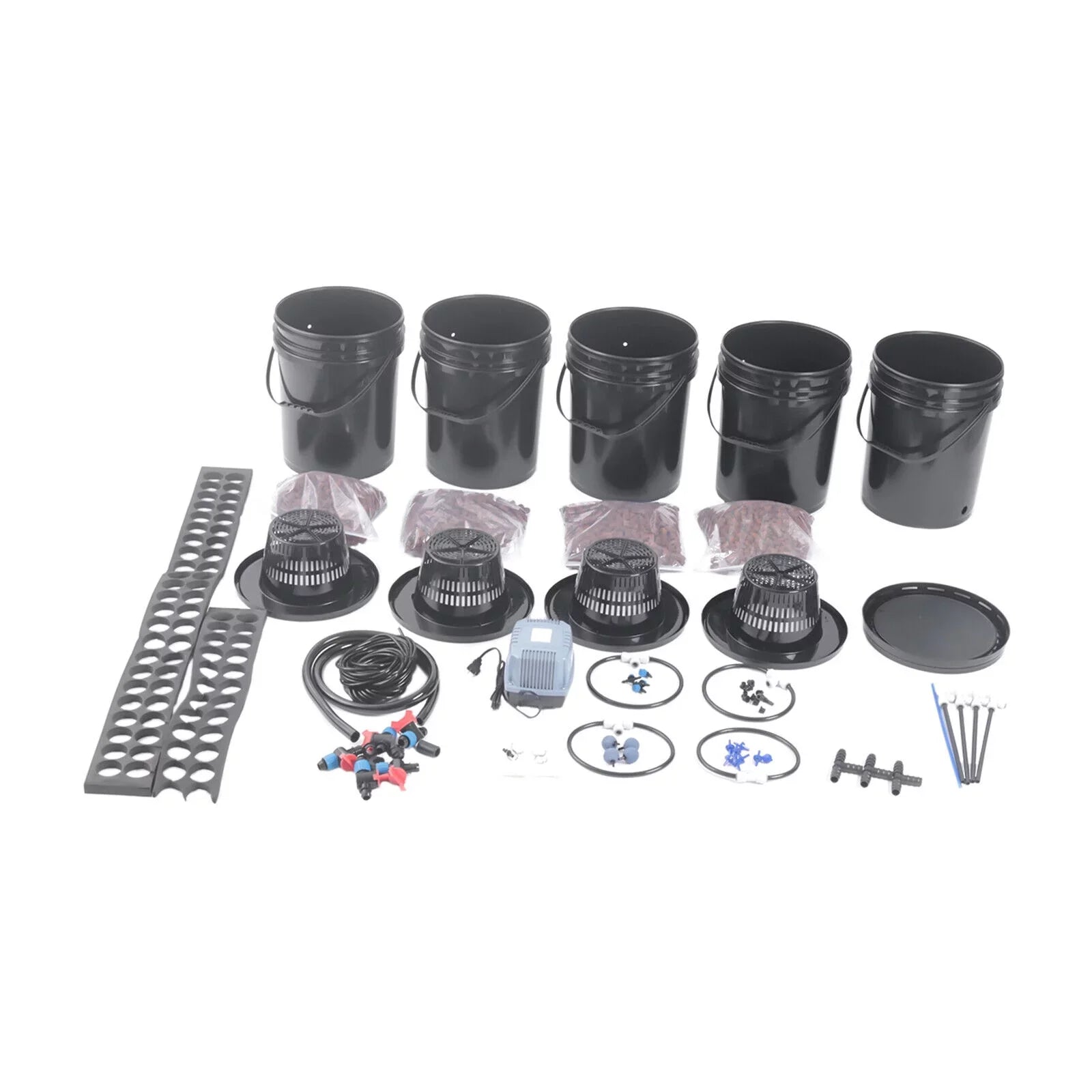 Miumaeov Hydroponics Growing System 5 Gallon Hydroponic Bucket System Kit Hydroponics Growing System for Vegetables Gardening System