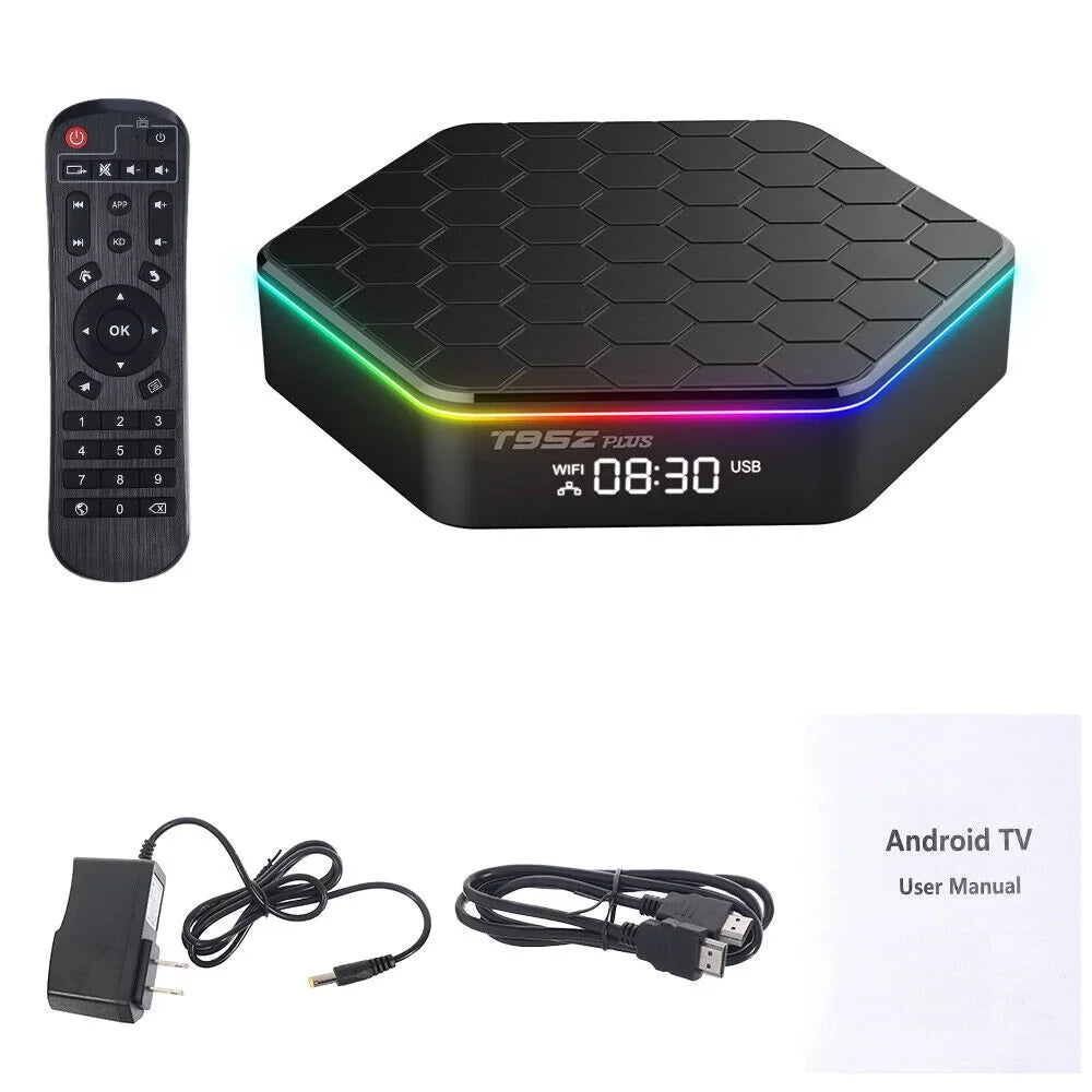 JahyShow 6K HD Stream Player: T95Z Plus Smart Android 12.0 TV Box with 4+128G