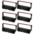 PrinterDash Matching Replacement for Star-Micronics MP-200 Series/MP-235/MP-242/MP-292/MP-512/SP-200 Series/SP-212/SP-242/SP-500/SP-2000 Black/Red P.O.S. Printer Ribbons (6/PK) (30980115BR)