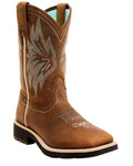 Shyanne Women's Xero Gravity Calyx Western Performance Boot Broad Square Toe Brown 9 M US