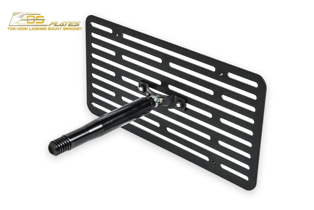 Extreme Online Store Replacement for 2014-Present Mini Cooper | EOS Plate Version 2 Front Bumper Tow Hook License Plate Relocator Mount Bracket Tow-119-V2