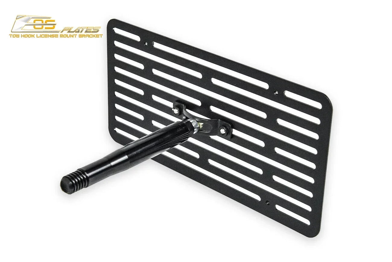 Extreme Online Store Replacement for 2014-Present Mini Cooper | EOS Plate Version 2 Front Bumper Tow Hook License Plate Relocator Mount Bracket Tow-119-V2