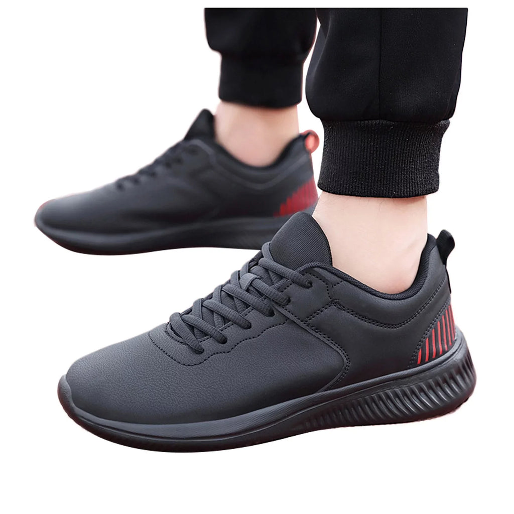 AdBFJAF Mens Dress Sneakers Brown Men's Shoes Lightweight Waterproof High-Elastic Running Shoes Casual Sports Shoes