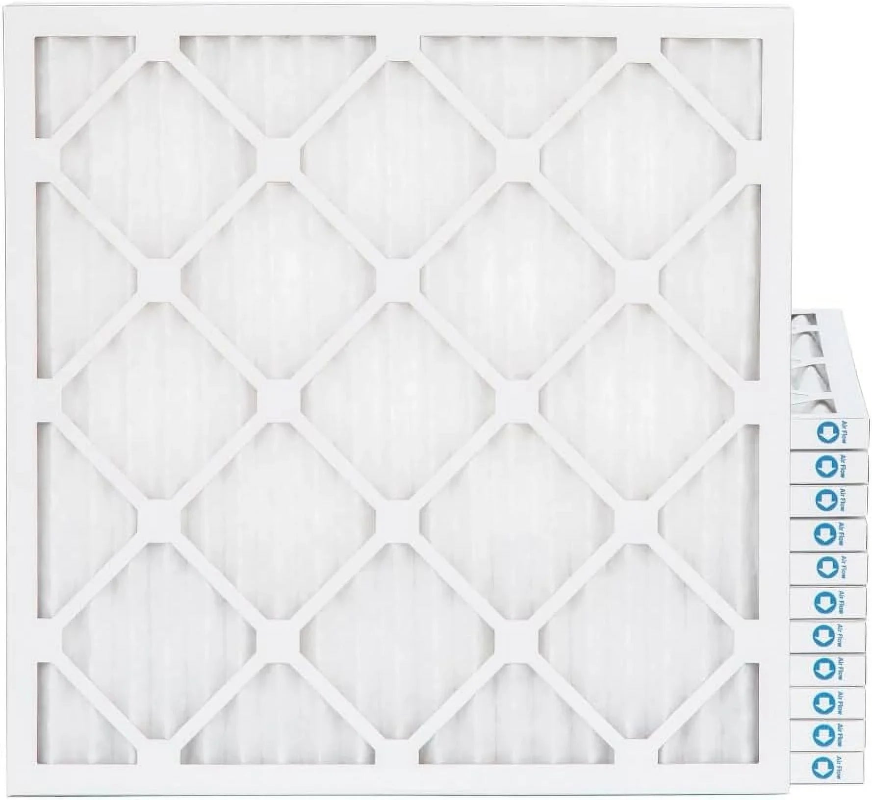 10X10x1 MERV 11, MPR 1000 Pleated Furne 1" Air Filters By Pamlico. Case Of 12. Ext Size: 9-1/2 X 9-1/2 X 3/4