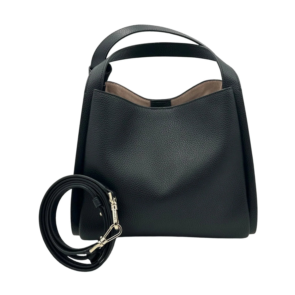 Kate Spade Knott Plaid Stitched Medium Crossbody Tote - Black
