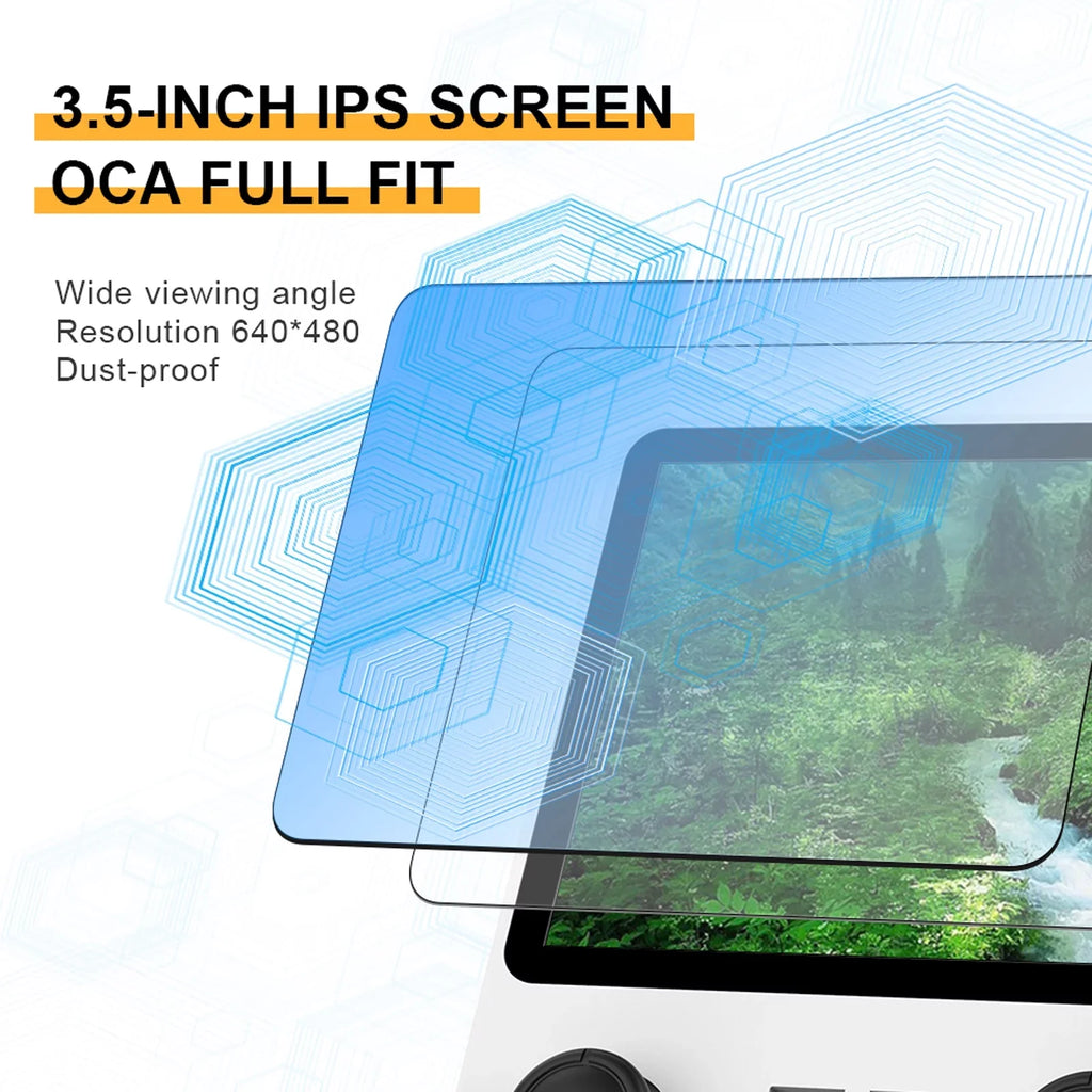 Game console,3.5 Inches IPS Console Portable Handheld Console 20 000 Screen Open Source IPS Screen Open (White) IPS Handheld 20000 Pre-Installed Save Console 20000 Pre-Installed VYBN