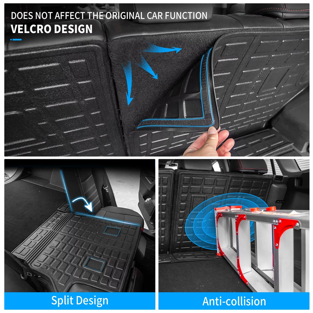 Fit 2019 2020 2021 2022 2023 Toyota Rav4 Floor Mats TPE Cargo Liner All Environment Rear Trunk Mat for Toyota Rav4 Accessories (Backrest Mats+Cargo Liner+Floor Mats)