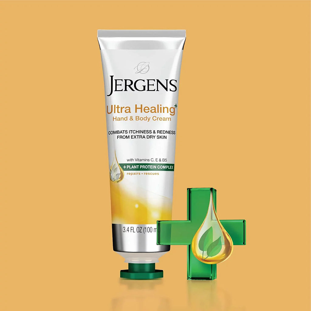 3 Pack Jergens Ultra Healing Extra Dry Skin Moisturizer 3.4 oz