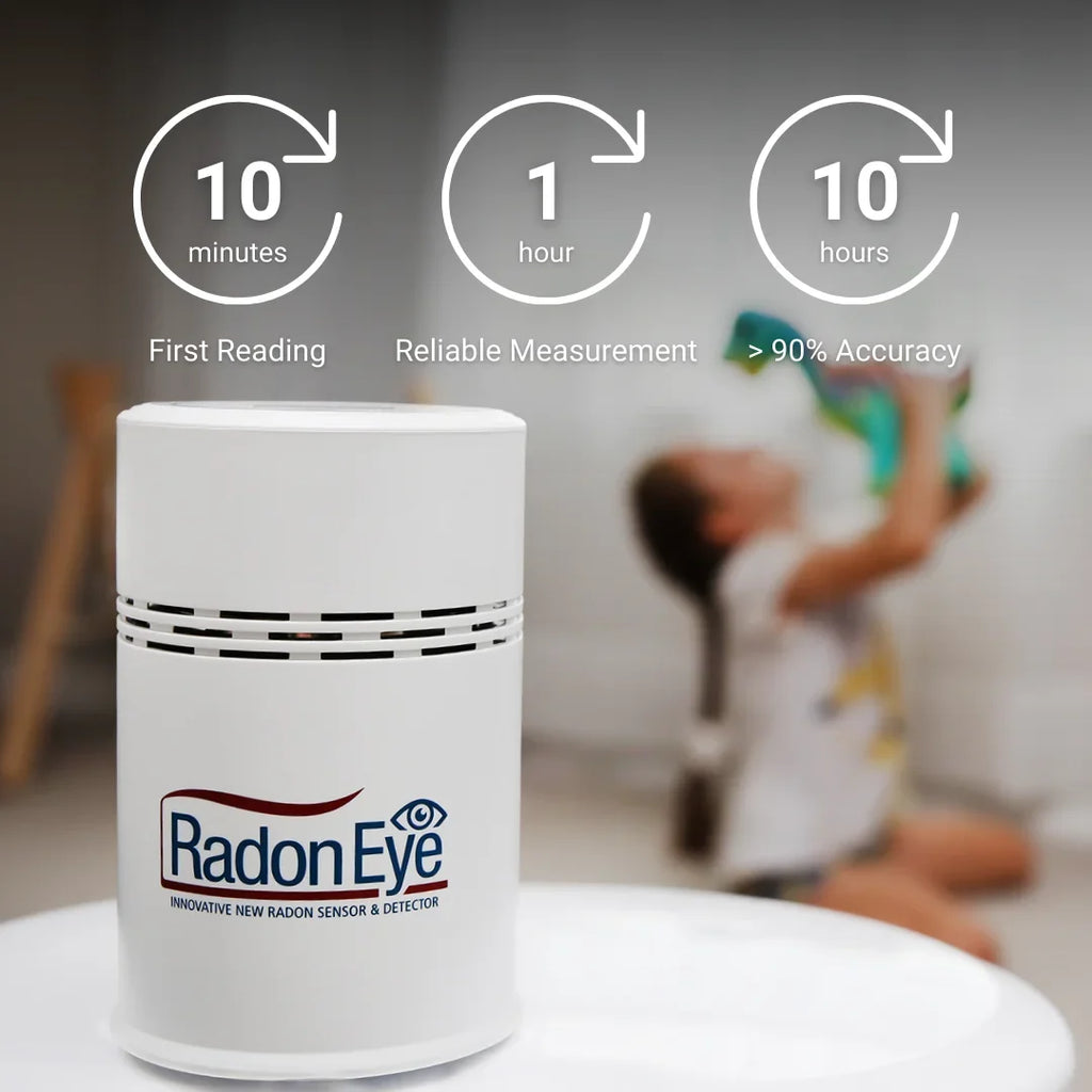 Ecosense RD200W RadonEye, Home Radon Detector, Fast & Reliable Real-Time Radon Monitor , OLED Display, Easy Setup with App, Bluetooth,