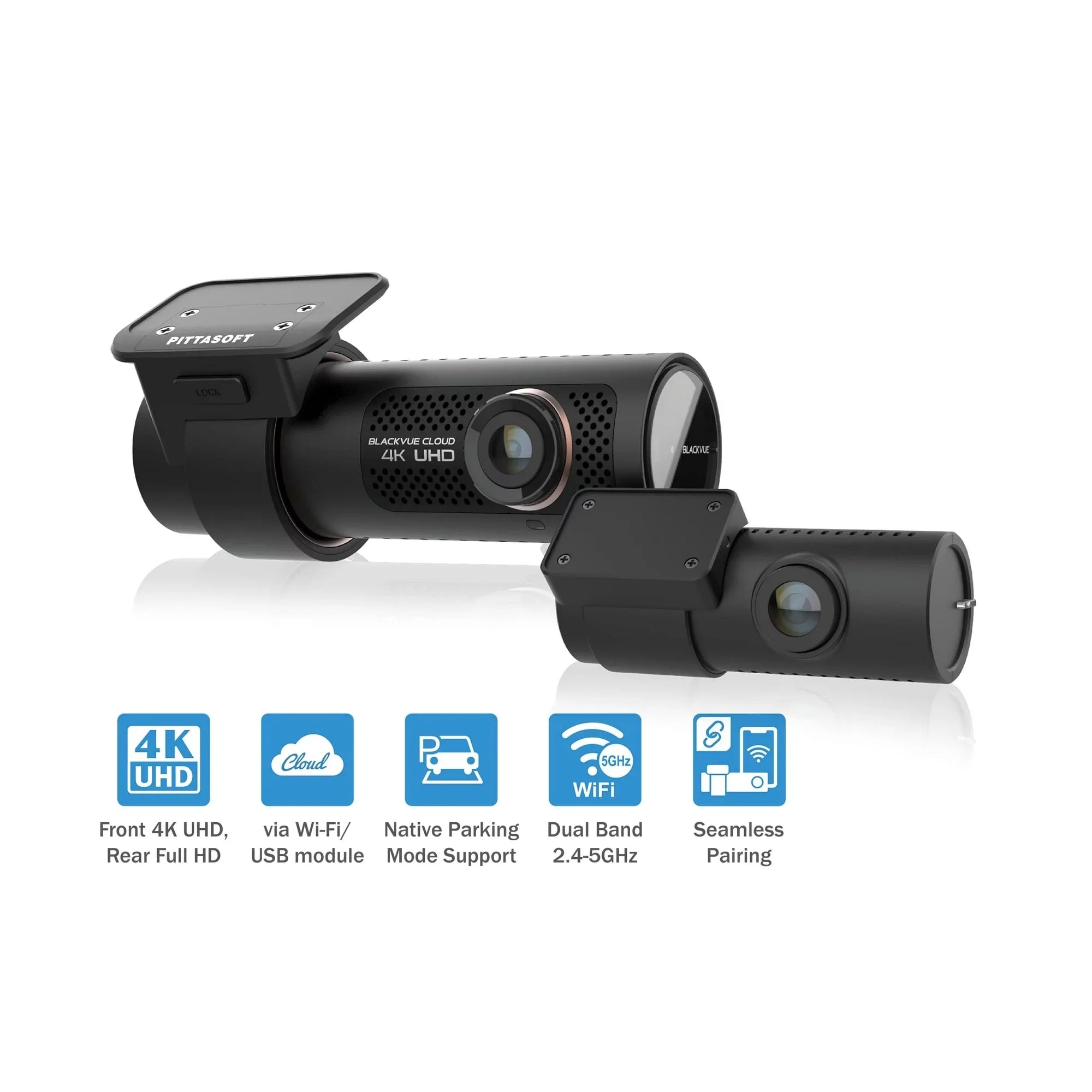 Restored BlackVue DR900X-2CH Cloud Dashcam Plus with 64GB microSD Card 1.5 lb (Refurbished)