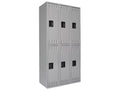 Tennsco DTS121836CMG Double Tier Locker, 36w x 18d x 72h, Medium Gray