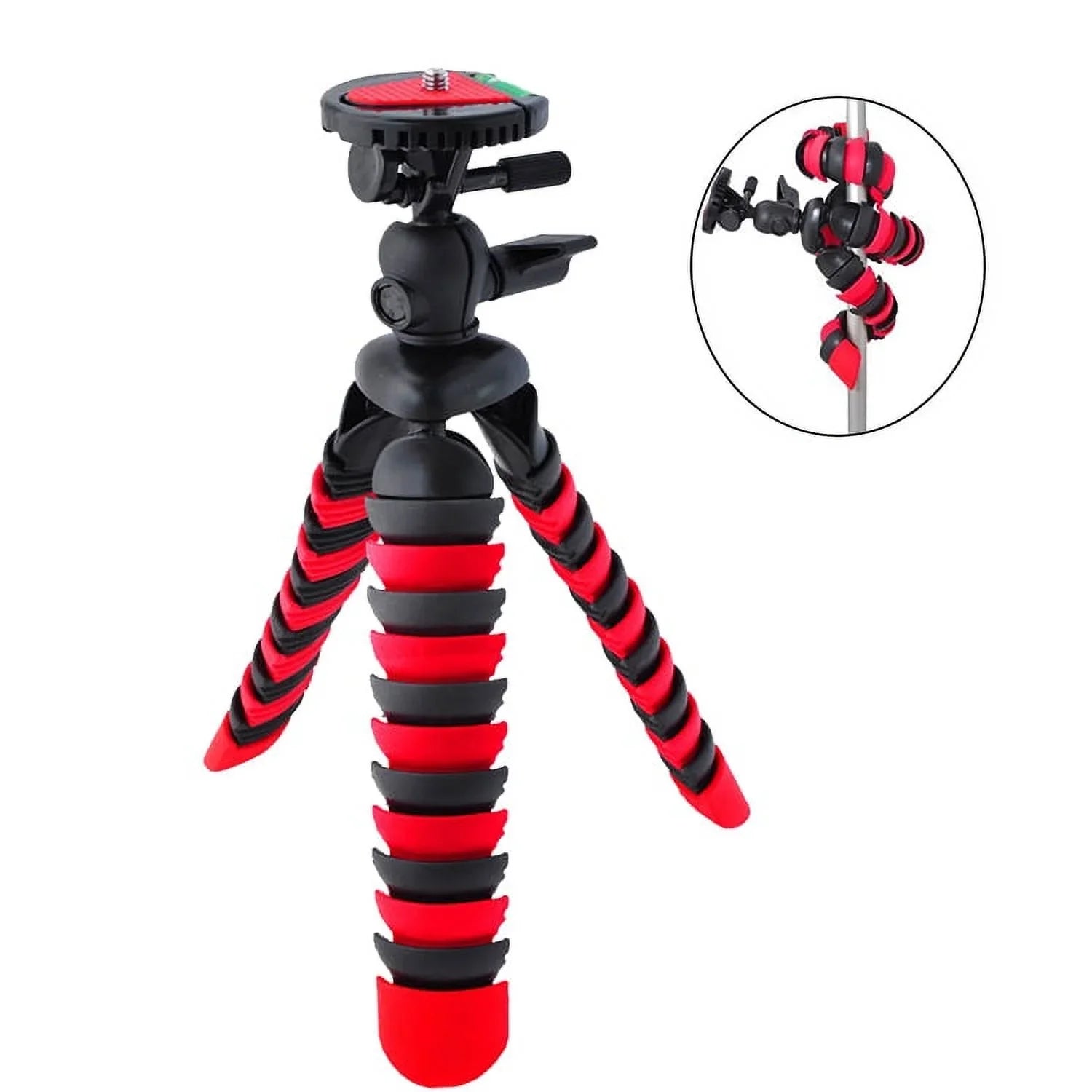 Olympus OM SYSTEM Tough TG-7 Digital Camera (Red) + Tripod + Case - 64GB Kit