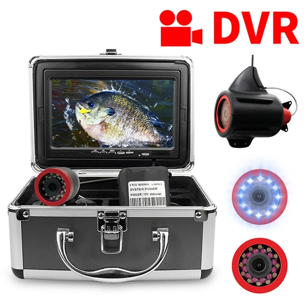 Erchang 7 Inch DVR Underwater Fishing Camera Portable Video Fish Finder for Lake Sea Fishing, Compact and Lightweight, Convenient for Traveling Anglers
