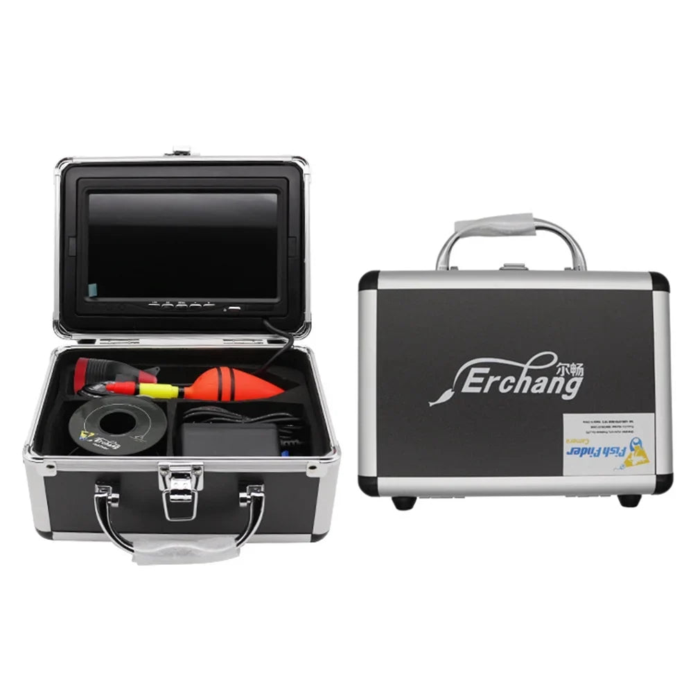 Erchang 7 Inch DVR Underwater Fishing Camera Portable Video Fish Finder for Lake Sea Fishing, Compact and Lightweight, Convenient for Traveling Anglers