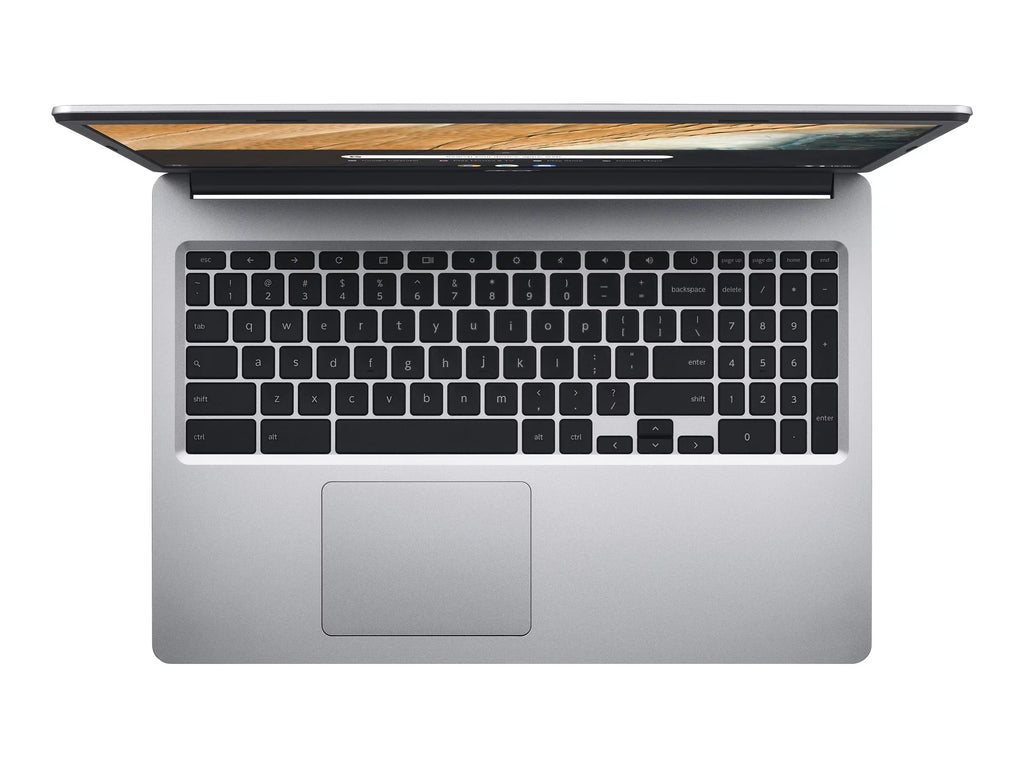Acer Chromebook 315 CB315-3HT-C3J0 - Celeron - N4120 / up to 2.6 GHz - Chrome OS - UHD Graphics 600 - 4 GB RAM - 64 GB eMMC - 15.6" IPS touchscreen 1920 x 1080 (Full HD) - Wi-Fi 5 - pure silver - kbd: US