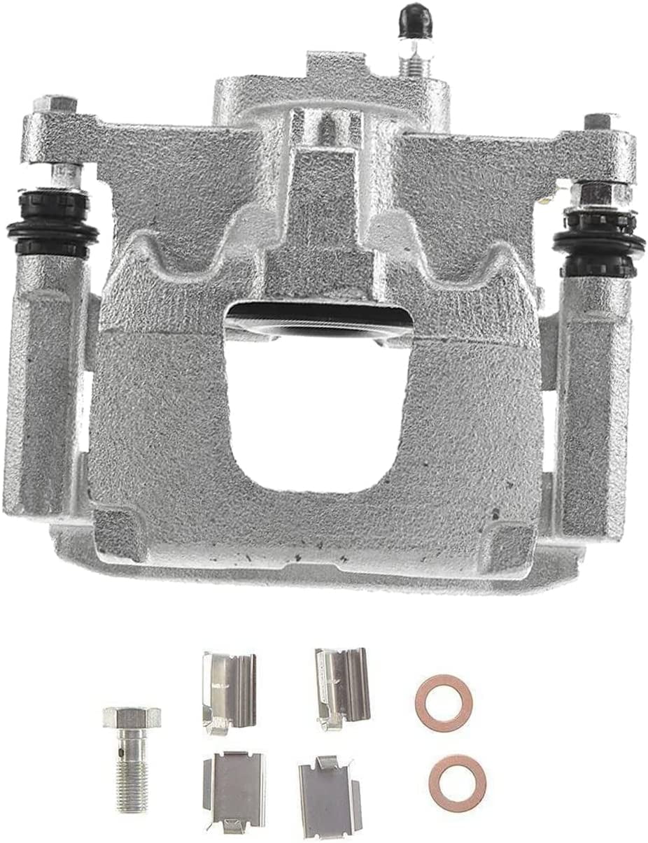 Detroit Axle - Rear Left Disc Brake Caliper w/ Bracket Replacement for Dodge Nitro Jeep Liberty Wrangler JK Fits select: 2015-2017 JEEP WRANGLER UNLIMITED SPORT, 2008-2012 JEEP LIBERTY SPORT