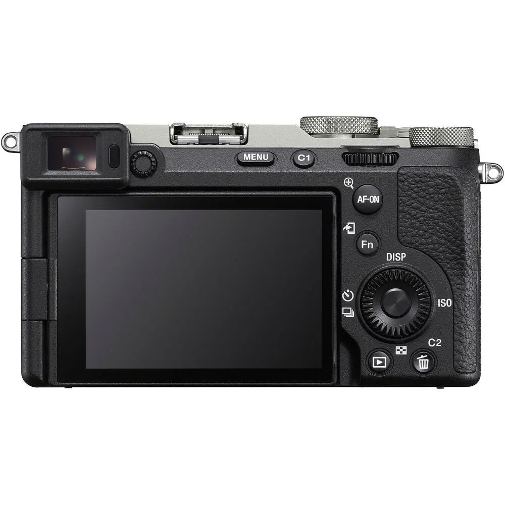 Sony a7C II Full Frame Mirrorless Interchangeable Lens Camera Body Silver ILCE-7CM2/S Bundle with Deco Gear Photography Bag Case + Extra Battery + Dual Charger + Tripod + Software Kit & Accessories