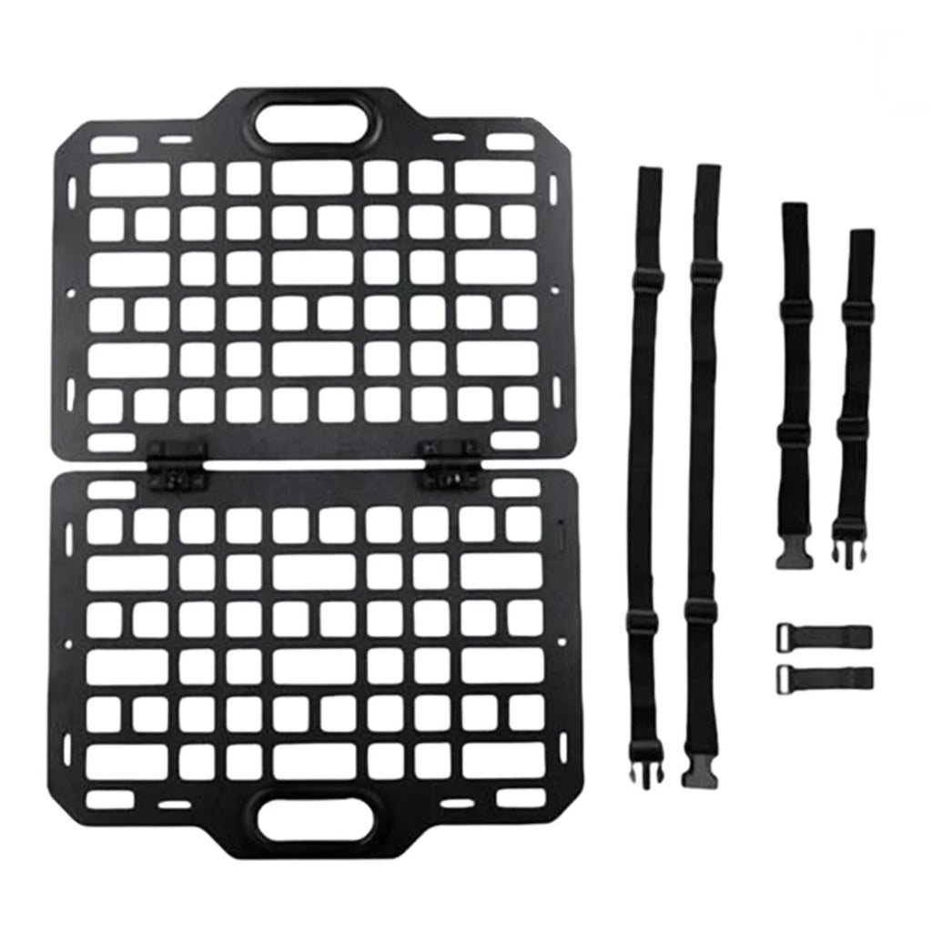 funtasica Auto Seat Back Organizer Modular Storage Molle Panel Car Seatback Hanging Plate Auto Seat Panel for Automotive Truck Parts