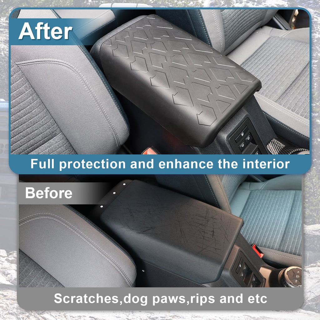 MFC Center Console Armrest Wrap Waterproof Armrest Cushion For Ford Bronco 2021-2023 2 / 4 Doors