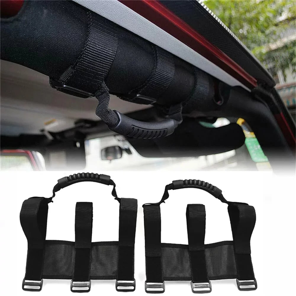 HTTMT- UTV 17" Rear View Race Mirror 1.75" Clamp Grab Handle Suitable with Polaris RZR800 XP900 XP1000