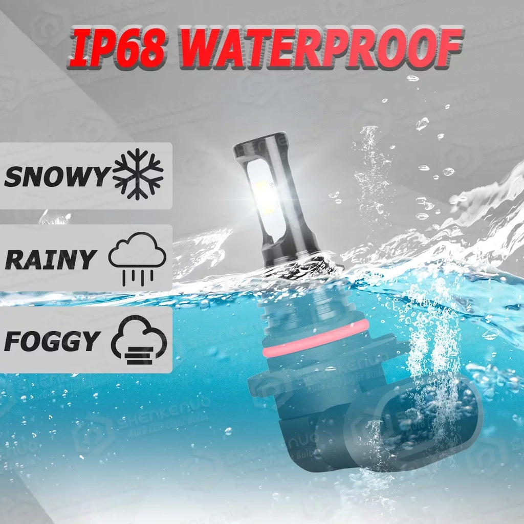 For Honda Civic 2016-2020 LED Headlight Bulbs 9005 H11 High/Low Beam H11 H8 Fog Light 6000k 6Pcs