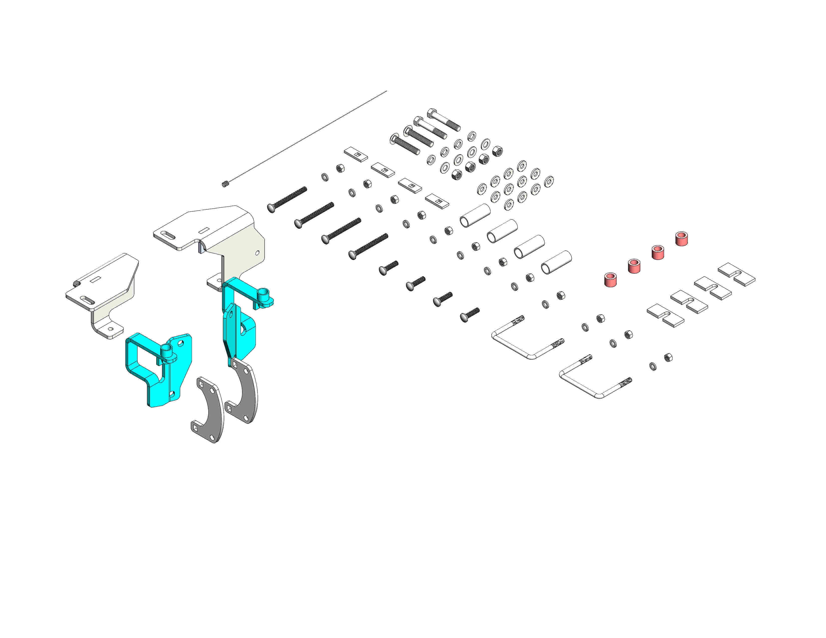 Husky Towing 31566 Clamp-On Fifth Wheel Hitch Mount Kit