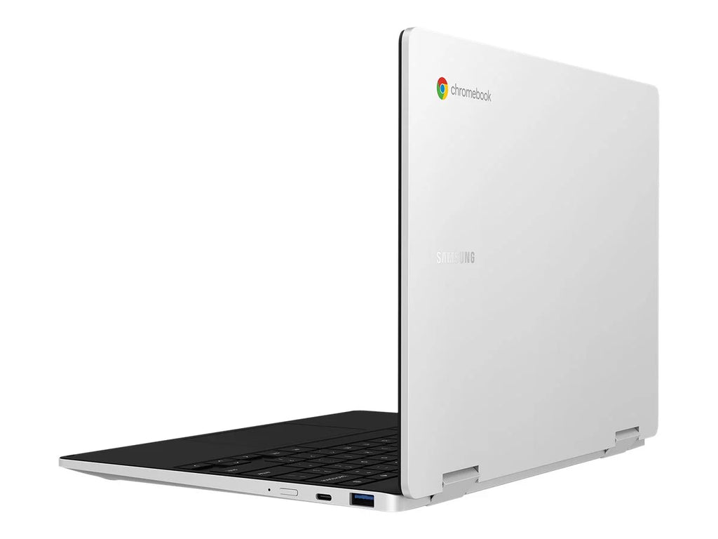 Samsung Galaxy Chromebook 2 360 - Flip design - Celeron N4500 / 1.1 GHz - Chrome OS - UHD Graphics - 4 GB RAM - 128 GB eMMC - 12.4" touchscreen 2560 x 1600 (WQXGA) - Wi-Fi 6 - silver - kbd: US