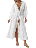 Melissa Odabash Womens Embroidered Long Protection