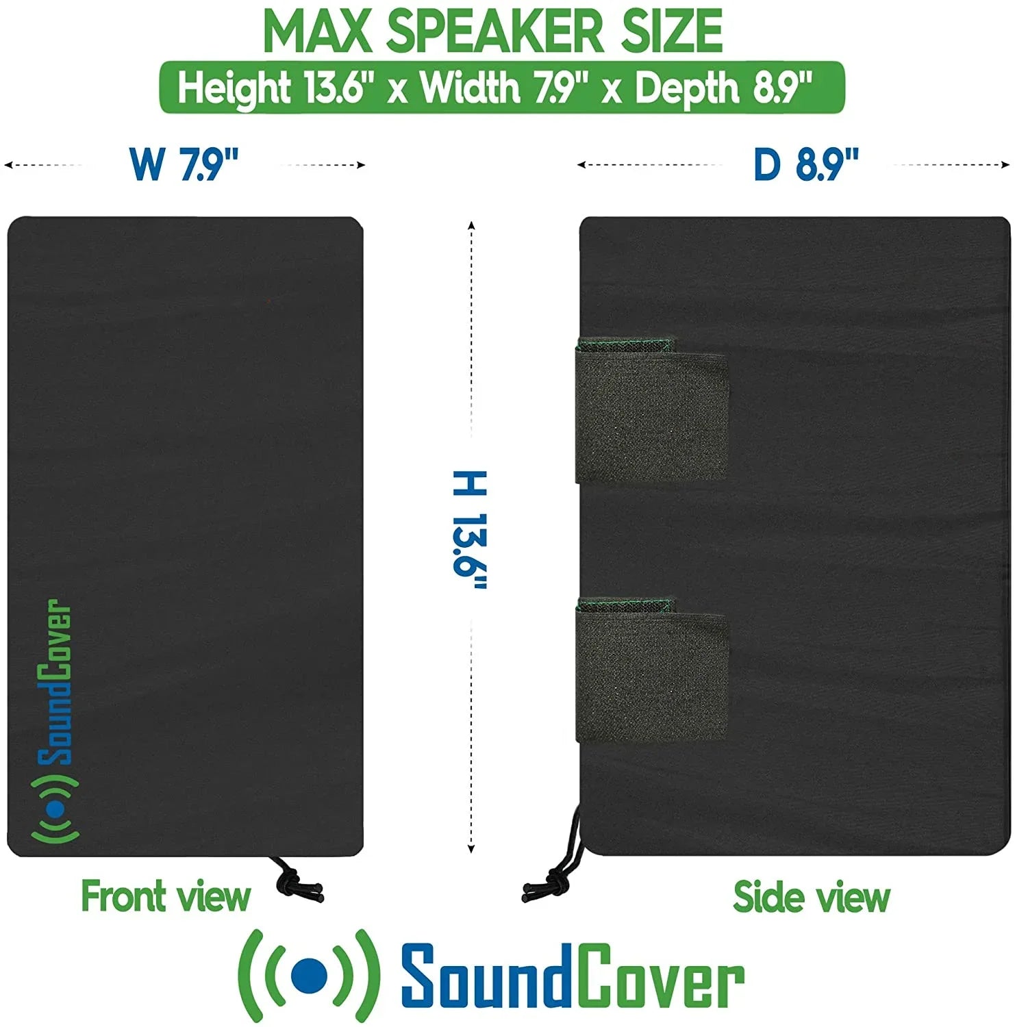 Outdoor Speaker Wrap Black, Medium Size (H 13.6" x W 7.9" x D 8.9"), Suitable with Yamaha AW294, Definitive Technology AW 5500, Polk Audio Atrium 6, Yamaha AW350, and Bose 251