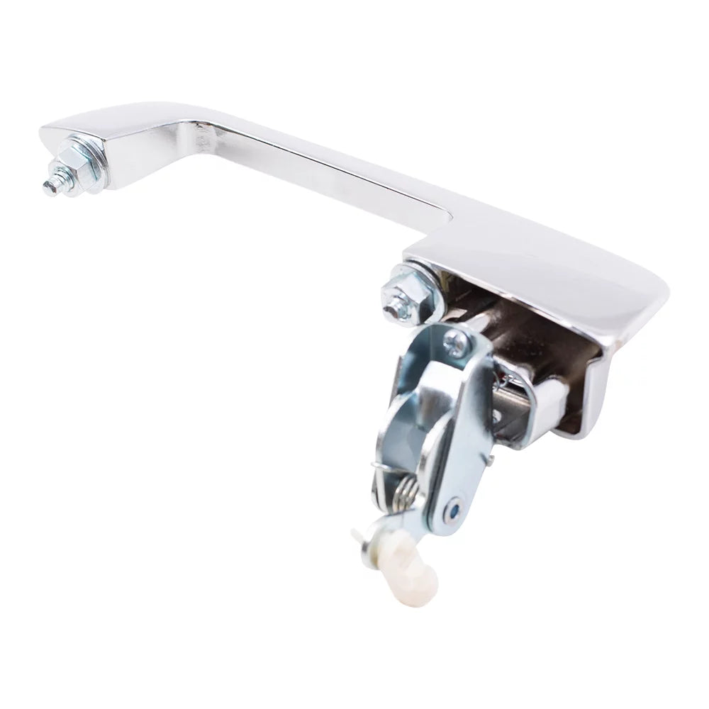 Brock Replacement Pair Set Outside Exterior Front Rear Chrome Door Handles Fitting with Pickup Truck SUV Van 55075649 55075648