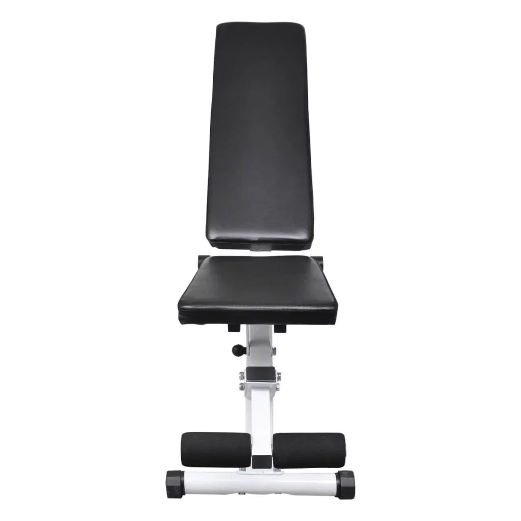 Anself Fitness Utility Bench Backrest Adjustable Padded Cushion Full Body Workout Strength Training Bench Exercise Equipment for Home Gym, Weight Lifting 52 x 16 x 19 Inches
