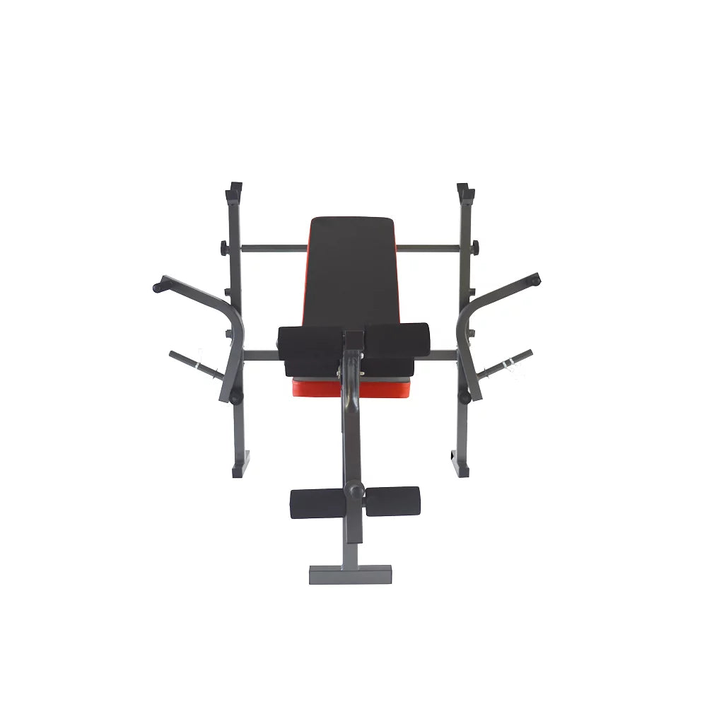 INTBUYING Adjustable Weight Fitness Bench Press Set for Workout Gym Home Exercise Lift Max Weight 120kg
