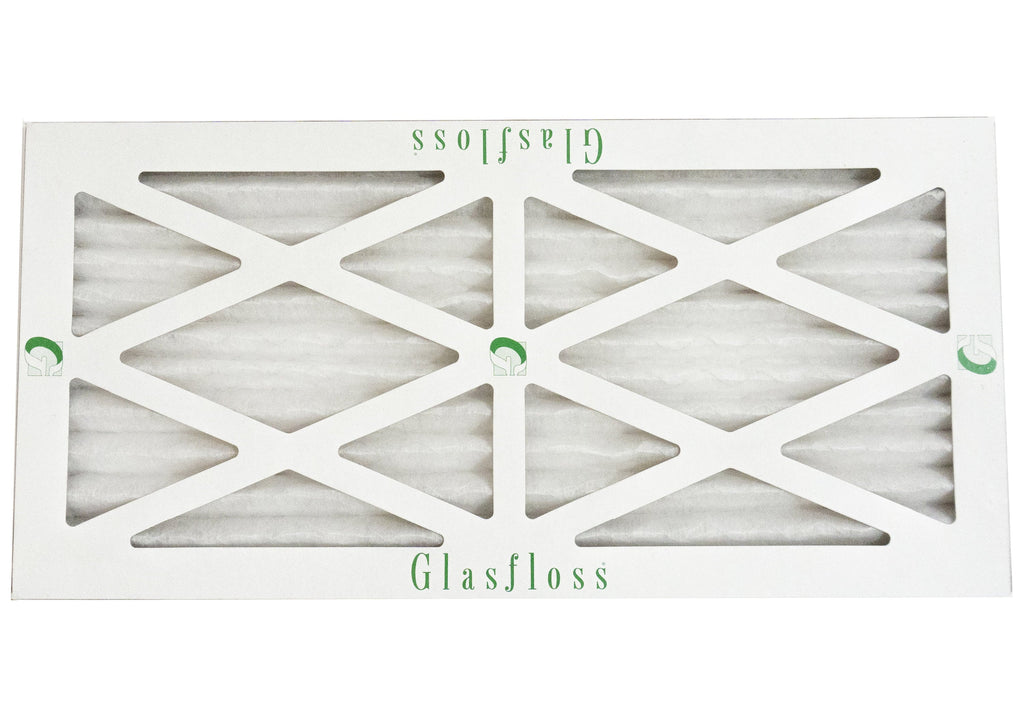 Glasfloss 10x20x1 - MERV 10 -Qty:6 - Furnace Air Filter - Made in USA (Actual Size: 9.5 x 19.5x7/8 inch)