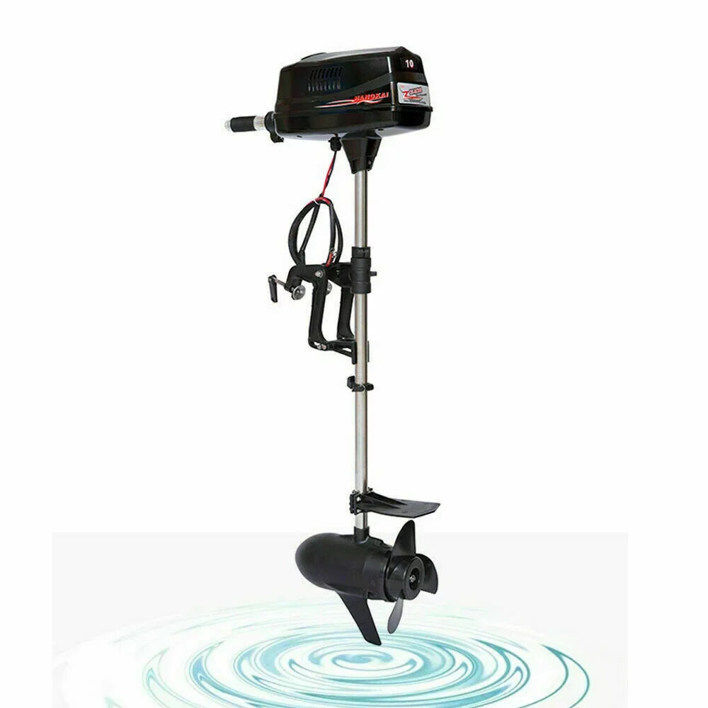 Wuzstar 60V 10HP Electric Outboard Motor Brushless Fishing Craft Engine w/Propel 2.2KW